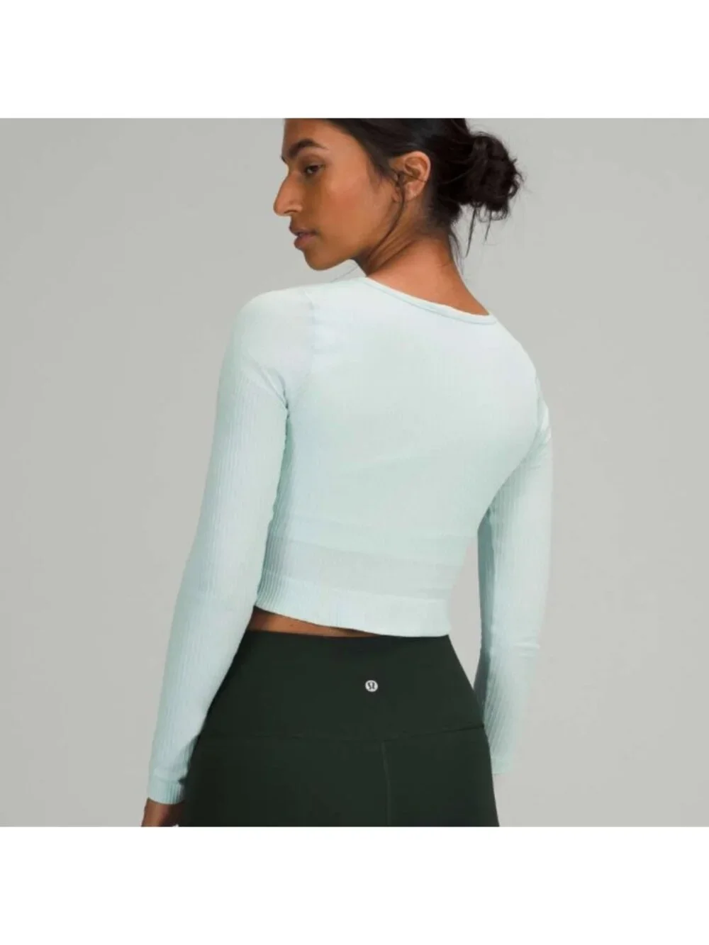 Lululemon Ebb to Street Long Sleeve Delicate Mint like new